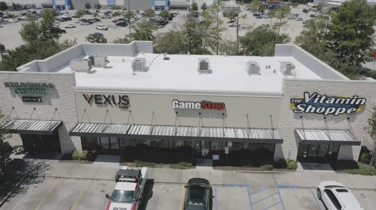 Flat roof project for a commercial property