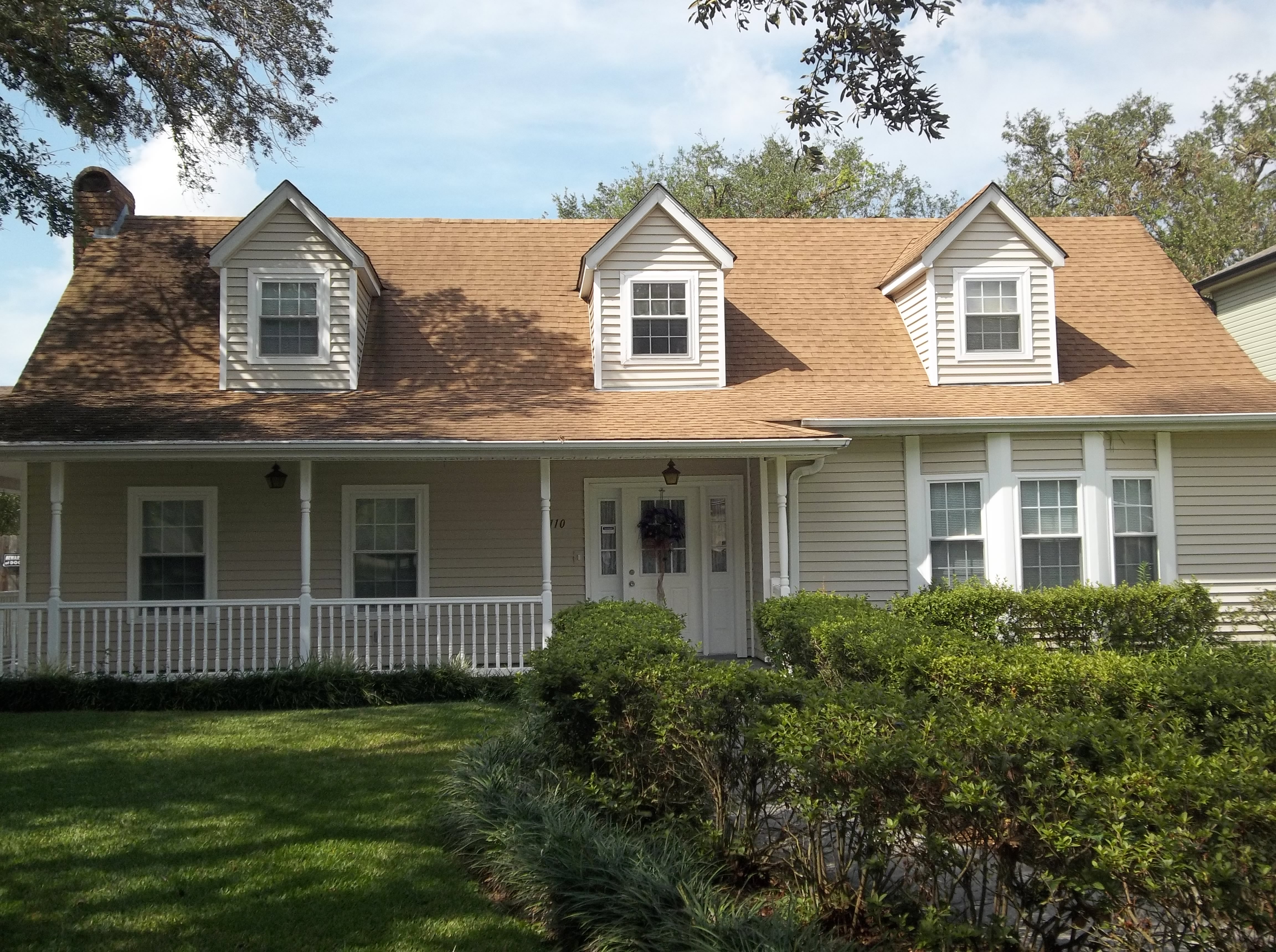 Vinyl siding installed on a home exterior