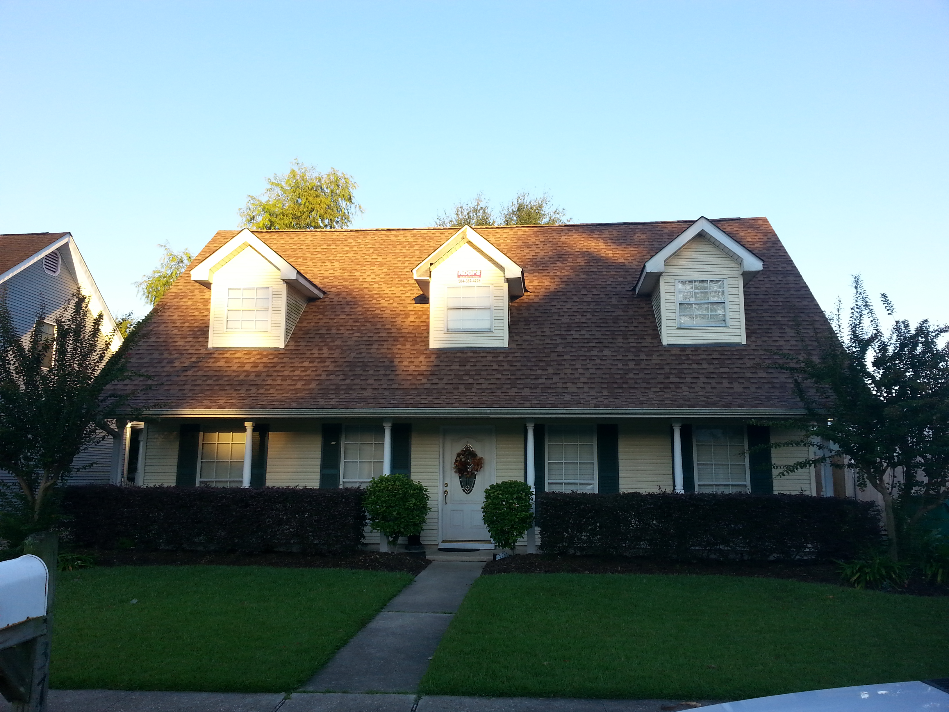 Shingle roof repair on a Wichita home